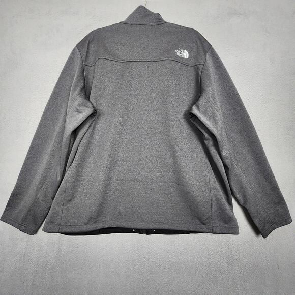North Face Jacket Mens 2XL Dark Gray Ridgewall Soft Shell WindWall NF0A3LGX - Picture 2 of 16